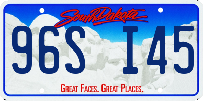 SD license plate 96SI45