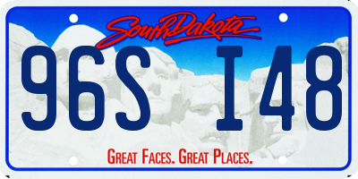 SD license plate 96SI48