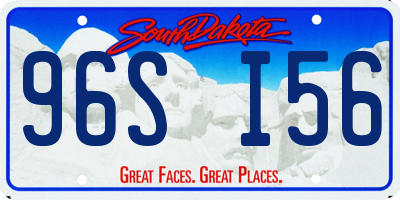SD license plate 96SI56