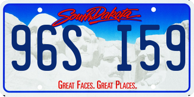 SD license plate 96SI59