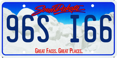 SD license plate 96SI66