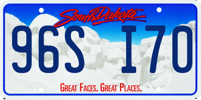 SD license plate 96SI70