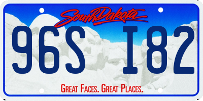 SD license plate 96SI82