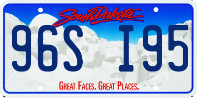 SD license plate 96SI95