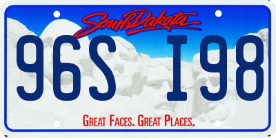 SD license plate 96SI98