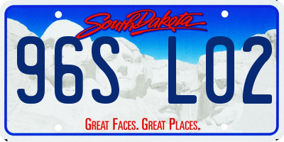 SD license plate 96SL02
