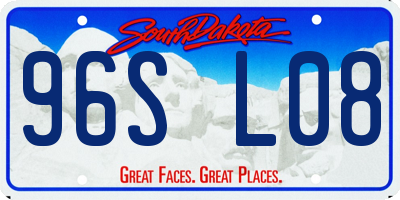 SD license plate 96SL08