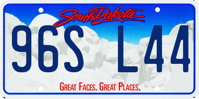SD license plate 96SL44