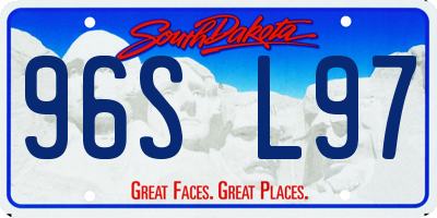 SD license plate 96SL97