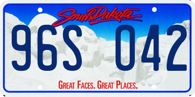 SD license plate 96SO42