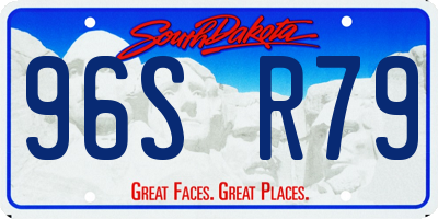 SD license plate 96SR79