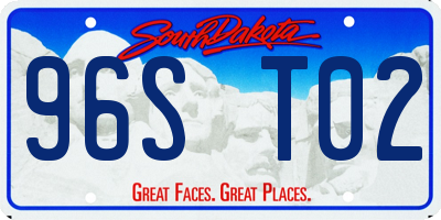 SD license plate 96ST02