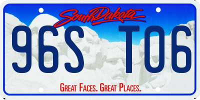 SD license plate 96ST06