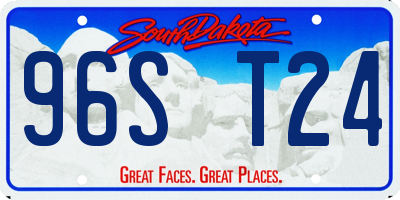 SD license plate 96ST24