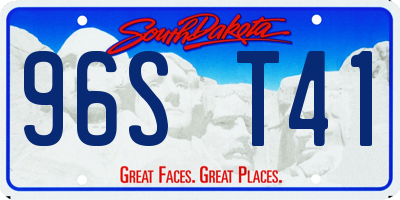 SD license plate 96ST41