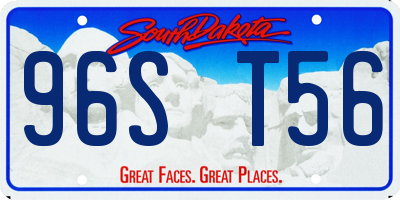 SD license plate 96ST56