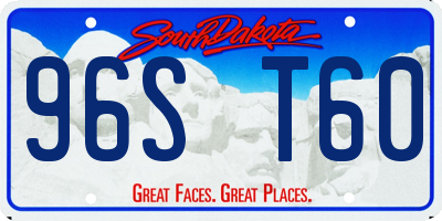 SD license plate 96ST60