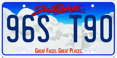 SD license plate 96ST90