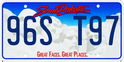 SD license plate 96ST97