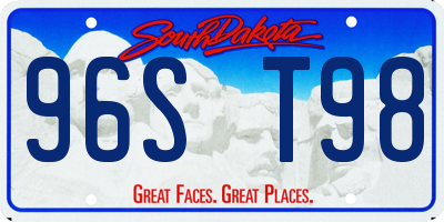 SD license plate 96ST98