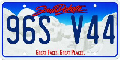 SD license plate 96SV44