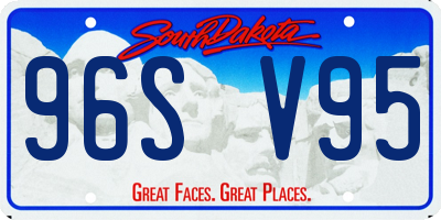 SD license plate 96SV95