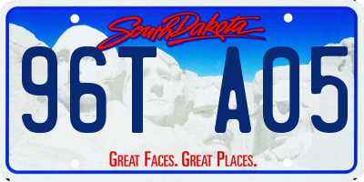 SD license plate 96TA05