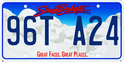 SD license plate 96TA24