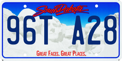 SD license plate 96TA28