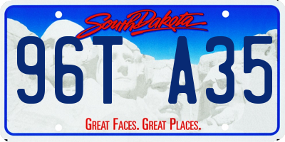 SD license plate 96TA35