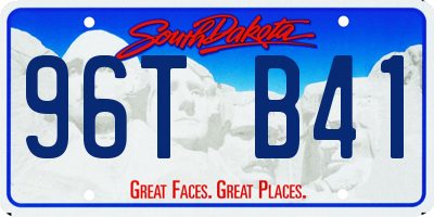 SD license plate 96TB41