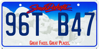 SD license plate 96TB47