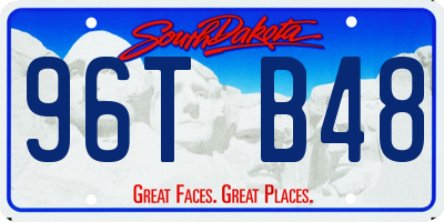 SD license plate 96TB48