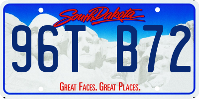 SD license plate 96TB72