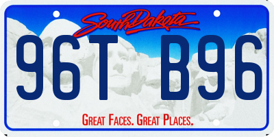 SD license plate 96TB96