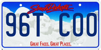 SD license plate 96TC00