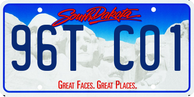 SD license plate 96TC01