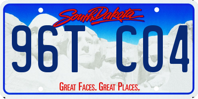 SD license plate 96TC04