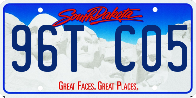 SD license plate 96TC05