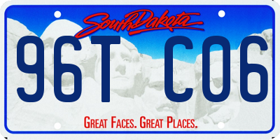 SD license plate 96TC06