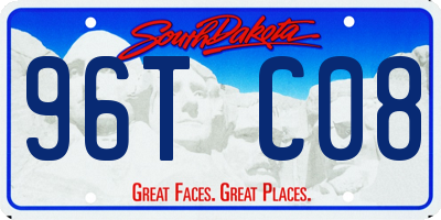 SD license plate 96TC08