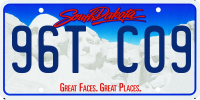 SD license plate 96TC09