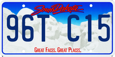 SD license plate 96TC15