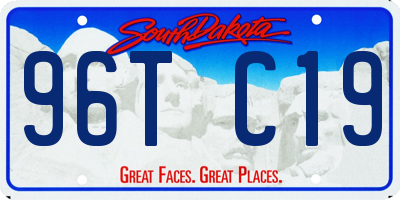 SD license plate 96TC19