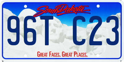 SD license plate 96TC23