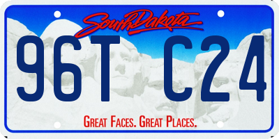 SD license plate 96TC24