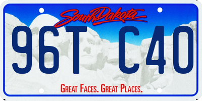 SD license plate 96TC40