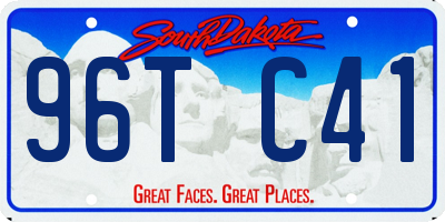 SD license plate 96TC41