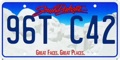 SD license plate 96TC42