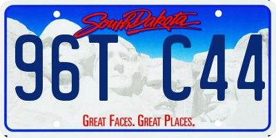 SD license plate 96TC44